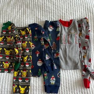 Three pairs of Christmas pjs! Two pairs of Hanna Jams and one pair by Rae Dunn
